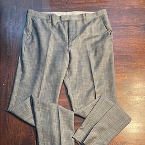 Banana Republic Gray Plaid Dress Pants